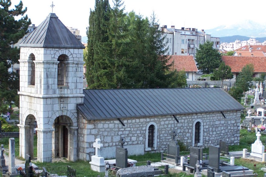 Ancient church in centre of town (Niksic Tourist Office)